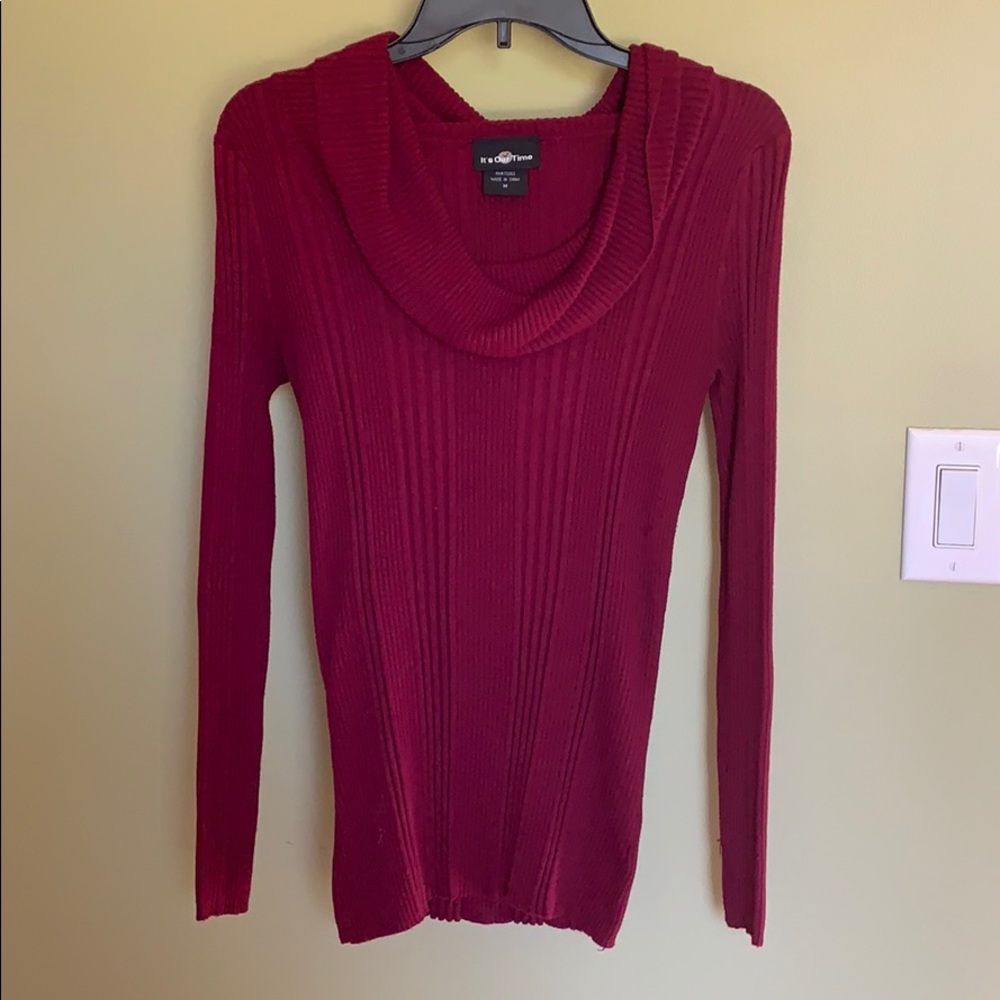 It’s Our Time maroon/wine red sweater
